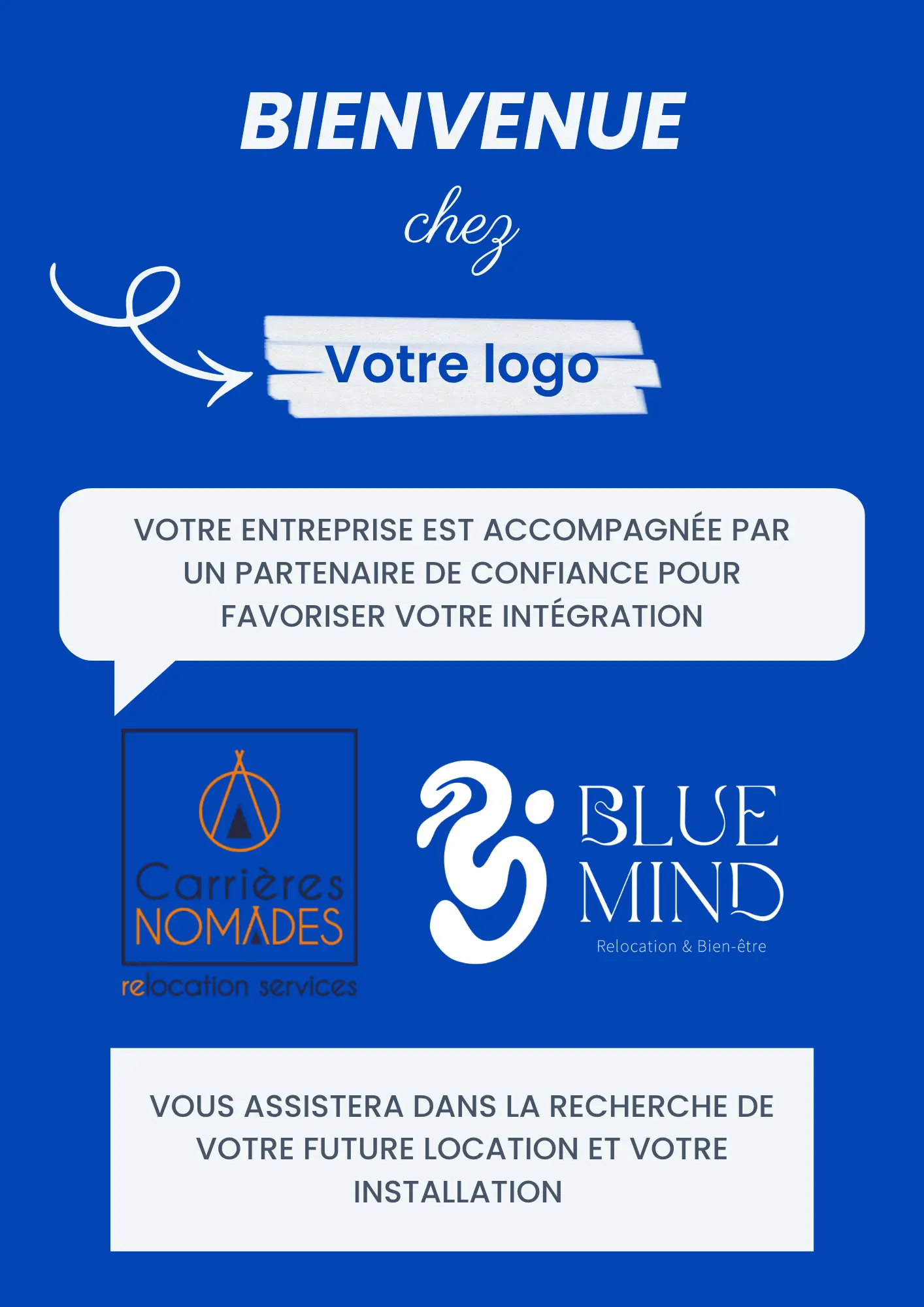 Flyer personnalisable pour les entreprises clientes