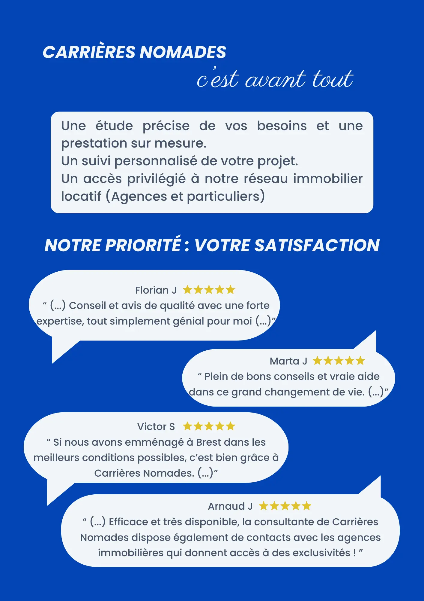Flyer personnalisable pour les entreprises clientes